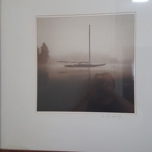 Framed Michael khan picture called on the mooring